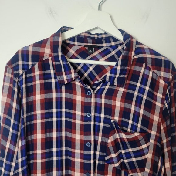 Torrid Lizzie Rayon Twill Button-Up Long Sleeve Shirt Women's Size 3X - Picture 11 of 12